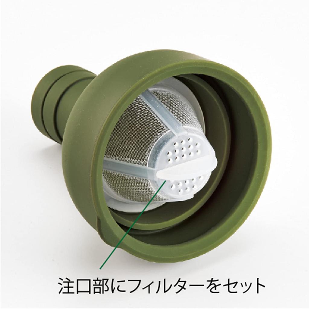 HARIO Bottle 750ml Olive Green Made in Japan Filter-in FIB-75-OG