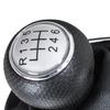 VW Golf IV 97-03 SILVER Gear Shift Knob + Gaiter with CHROME Frame 6 SPEED 12MM HOLE