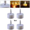 3D Flameless Tea Light Candles for Wedding and Church Decor Pack of 2/4/6/24