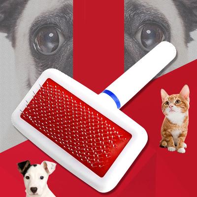Pet Slicker Brush For Dogs Cats Massage Brush Deshedding Comb Grooming Brush For Poodle Maltese Puppy-Kitten Guinea Pig Rabbit