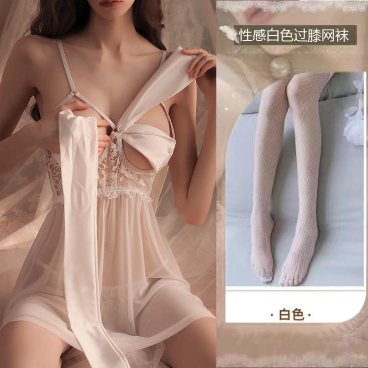 Sexy underwear lace sensual seductive pajamas loungewear sexy steel tray small breasts gather girls sexual fun clothes