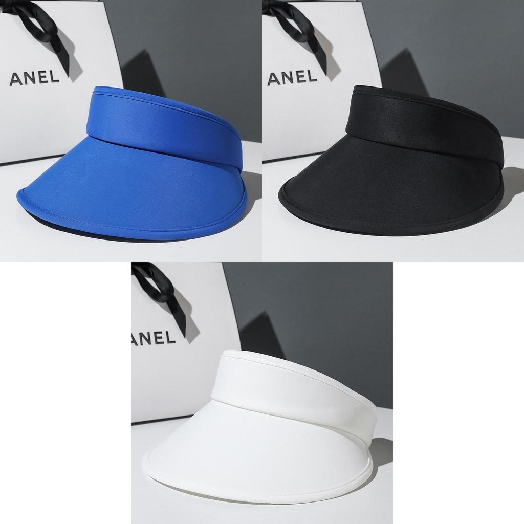 Korean Dongdaemun Pure Color Ice-cool Wide-brimmed Mesh Top Hat Women's Recommended Face-lifting Sunshade Hat
