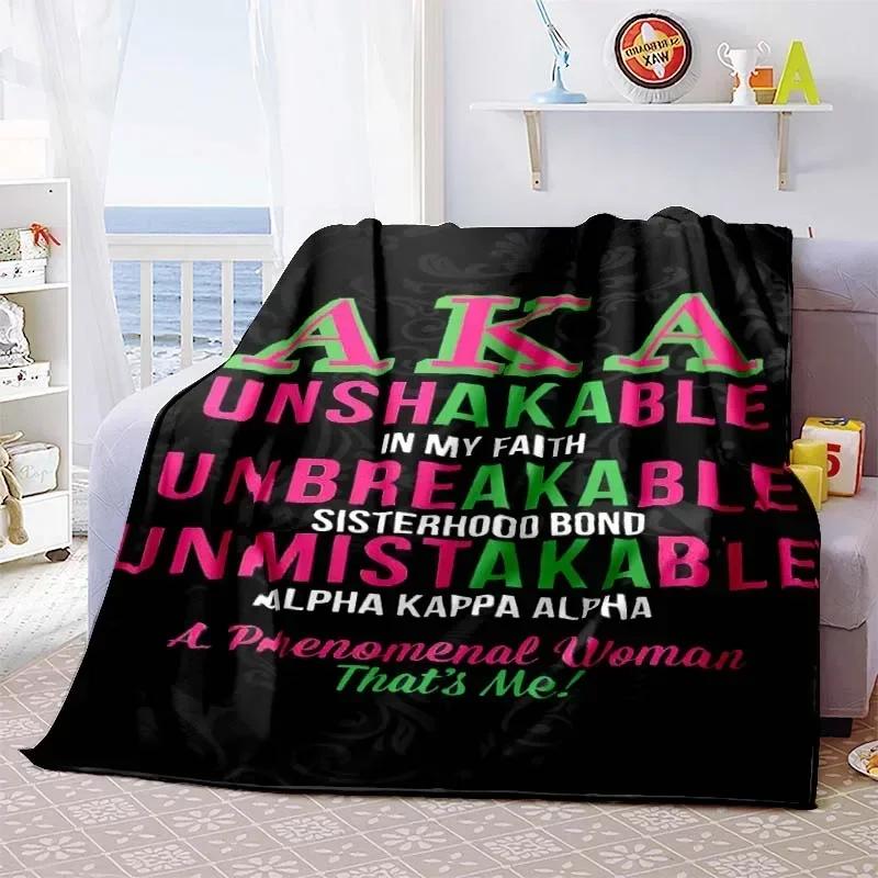 AKA Muster Flanelldecke Leicht Mode Bett Sofa Klimaanlage Modisch Freizeit Picknick Reise Nickerchen Weicher Überwurf