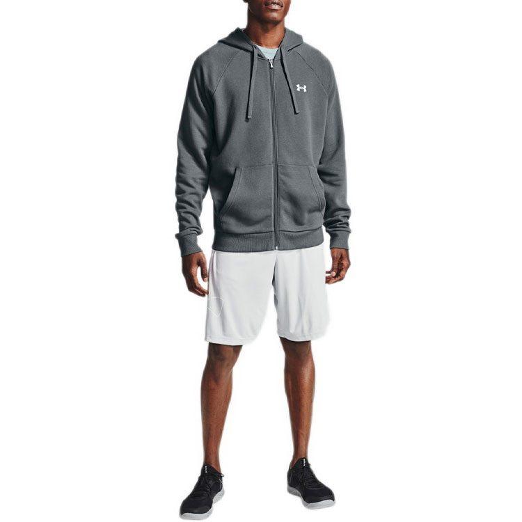 Under Armour Rival Jackets Men's Gray Hooded Moderate Other 1357106-012