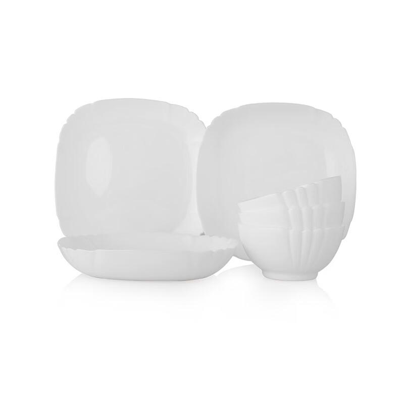 Luminarc Tesa White Jade Dinnerware 6-Piece Set