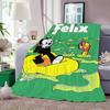 Felix The Cat Throw Lightweight 240G Flannel Blanket Soft Skin-Friendly For Summer Cooling