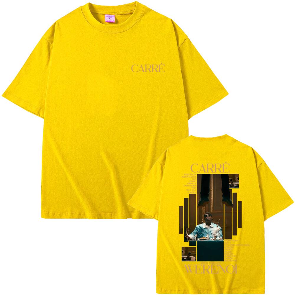 Rapper WeRenoi Carré Album Graphic Tshirt Men Women Hip Hop Fashion Pop Music Short Sleeve Tshirts Male Casual Vintage T Shirt
