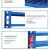Miling 5-Layer Light-Duty Metal Storage Shelf