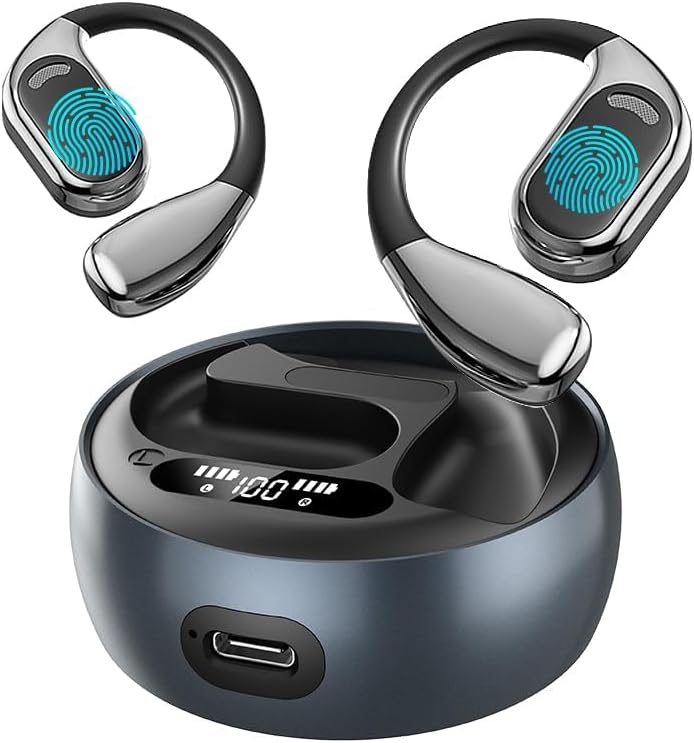 Kabellose Ohrhörer Echtzeit-KI-Übersetzung Ohrhörer 144 Sprachen Übersetzer Kopfhörer, KI Kabellose Bluetooth 5.4 Kopfhörer Übersetzungs-Headsets