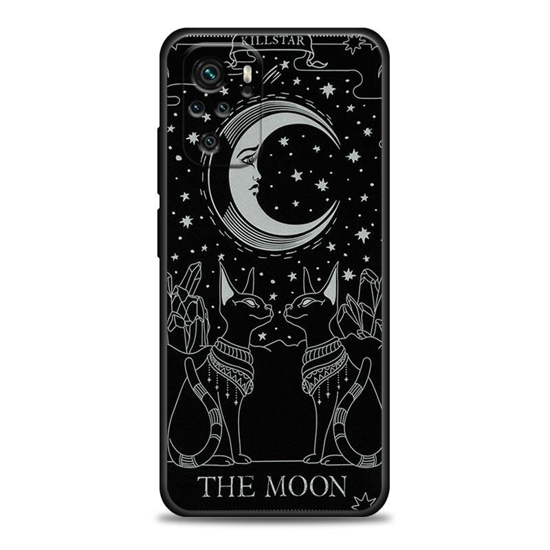 Phone Case For Xiaomi Redmi Note 11 10 8 Pro 9S 8A 10S 11S Soft Cover Witches Moon Tarot Mystery Totem For Redmi Note 8Pro 10Pro