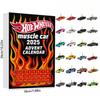 Muscle Car Christmas Advent Calendar With Acrylic Ornaments For Holiday Party Gifts
