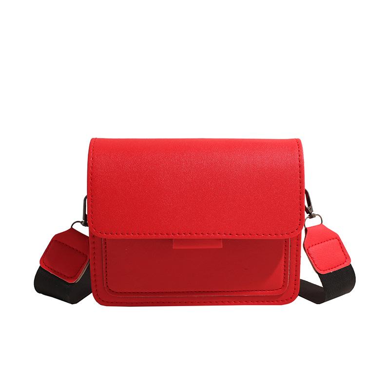 Korean Style Retro Women's Shoulder Bag 2024: Trendy, Textured, Simple Small Square Crossbody