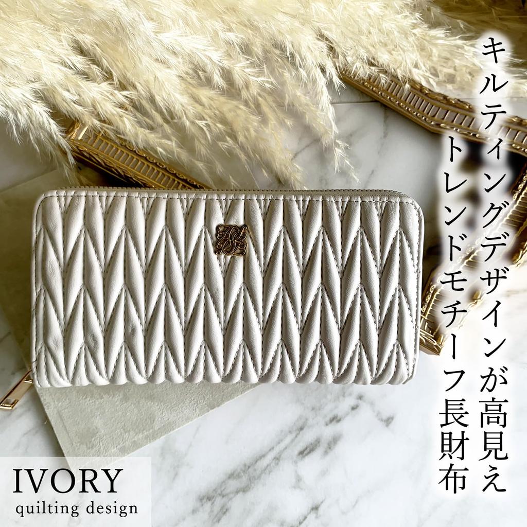 Crossmarberry Long Easy To Large Round Zipper Ivory Women's Wallet, Cute, Use, Capacity, Closure, Stylish, High-Quality Look, Quilted, Simple, Casual,