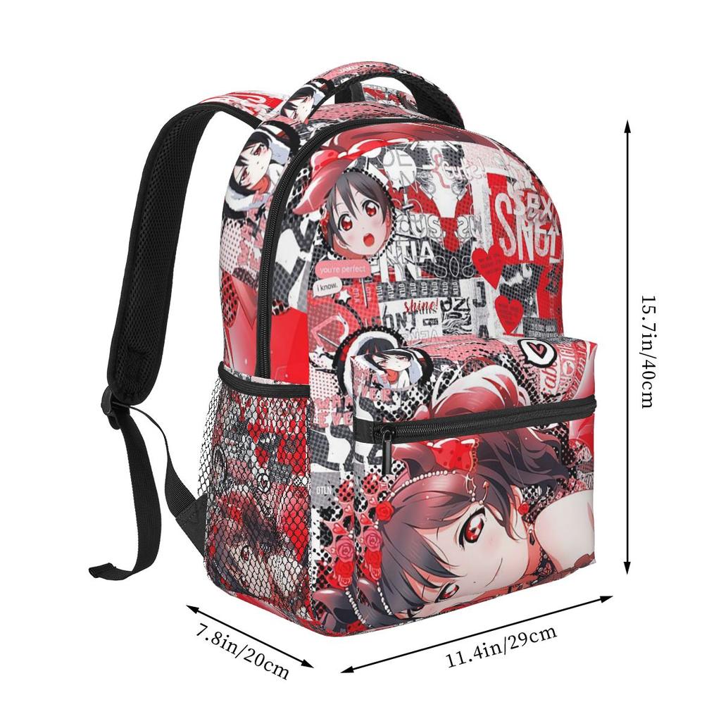 Anime LoveLive Nico Yazawa Backpacks Boys Girls Bookbag Students School Bags Cartoon Travel Rucksack Shoulder Bag Large Capacity