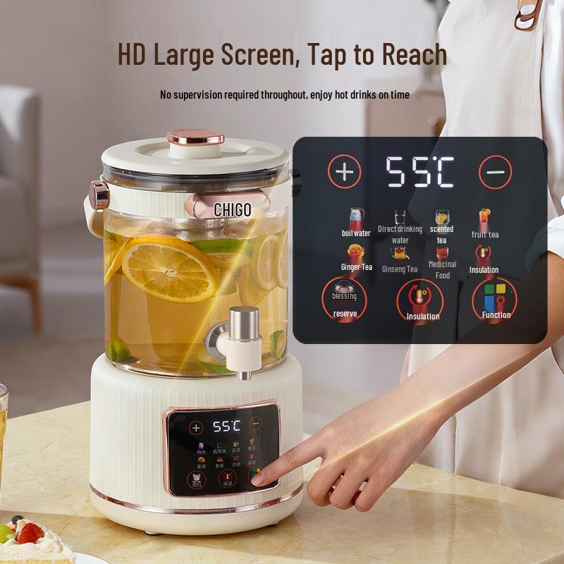 Zhigao Multi-functional Stewing & Cooking Tea Kettle - Large Capacity Household Flower Teapot