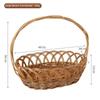 with Handle Lace Fruit Basket Handwoven Household Imitation Rattan Basket Handmade 2 Sizes Vegetable Fruit Flowers Holder