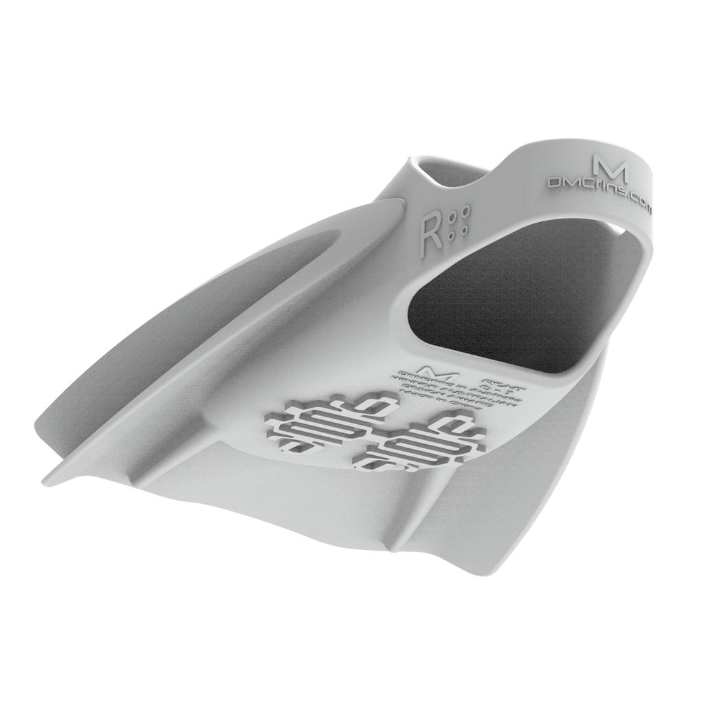 Speedo DMC Elite Size L Fins, Unisex, White,