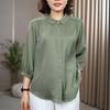 2026 Spring Women's Lapel Stripe Elegant Loose Shirt Top