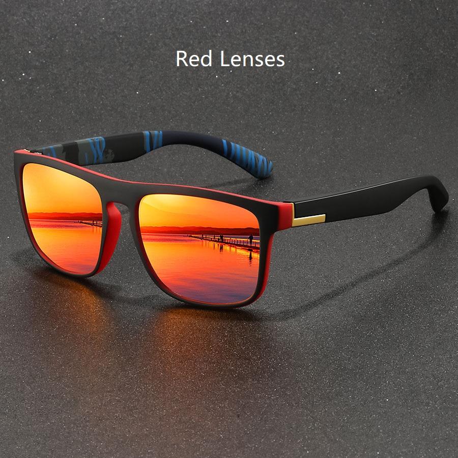 Fashion Vintage Square Sport Sunglasses Men Women Fishing Driving Man Luxury Brand Designer Sun Glasses Anti-Glare Eyewear Uv400