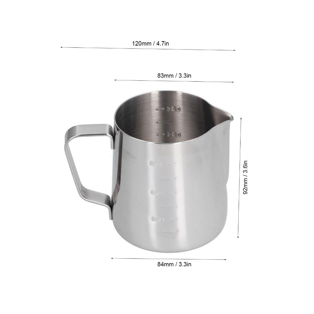 Stainless Steel Frothing Pitcher With Scale Frothing Jug Coffee Pitcher  Milk Steaming