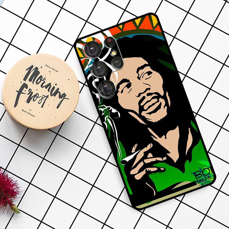 Reggae Bob Marley Case For Samsung Galaxy S24 FE S21 S22 S23 S25 Ultra S9 S10 Plus S20 FE S25 FE Phone Cover