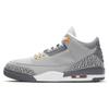Air 3 Retro 'Cool Grey' 2021 (Unisex) Silver / Light Graphite / Orange Peel / Sport Red Vintage Basketball Shoes CT8532 012