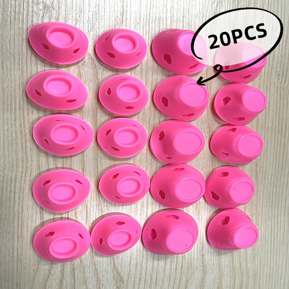 10Pcs/20Pcs Set Soft Rubber Magic Hair Care Rollers Silicone Hair Curler No Heat No Clip Hair Curling Styling Diy Tool