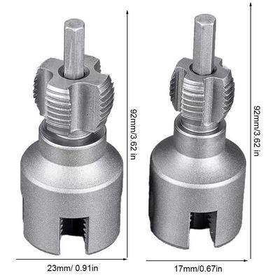 4/6 Points DN15 DN20 Pipe Threading Tool Hex Shank Die Internal External Threads Water Pipes PPR PVC MPP Manganese Steel Detacha