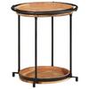 Side Table Ø55X60 Cm Solid Acacia Wood