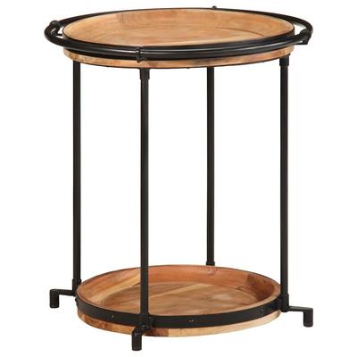 Side Table Ø55X60 Cm Solid Acacia Wood