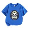 Kids Boys Girls 100% Cotton Crew Neck Short Sleeve T-Shirt, Cute Space Panda Astronaut Print Casual Stay High Tee, Soft Breathable Summer Top for Dail