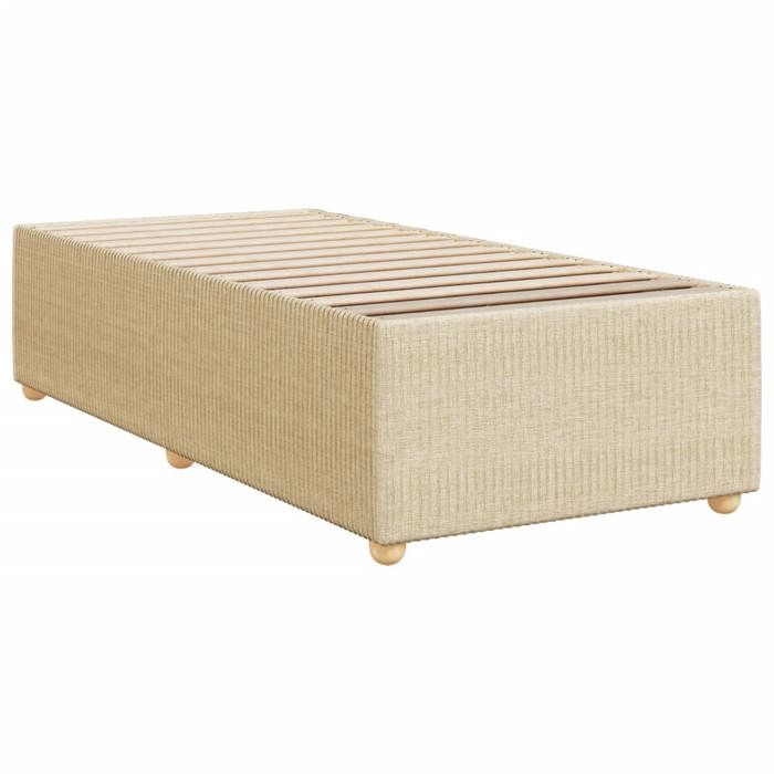 VidaXL Bed Frames Without Mattress Cream 90x190 Cm Fabric 3284905