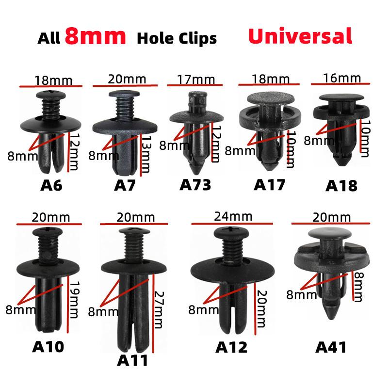 

8mm Hybrid Fastener Clips for GM Bumper, Fender, Wheel Arch