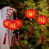 Glowing New Year Lantern Chinese Style Luminous Cloth Lantern  Home Decoration
