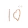 [West Island] Romantic Heart One-Touch Earrings (Select 1 of 2)_WI525