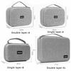 Hard Case Large Capacity Digital Storage Bag Travel Power Bank Data Cable Organizer Bag Mobile Phone Charger Protective Case