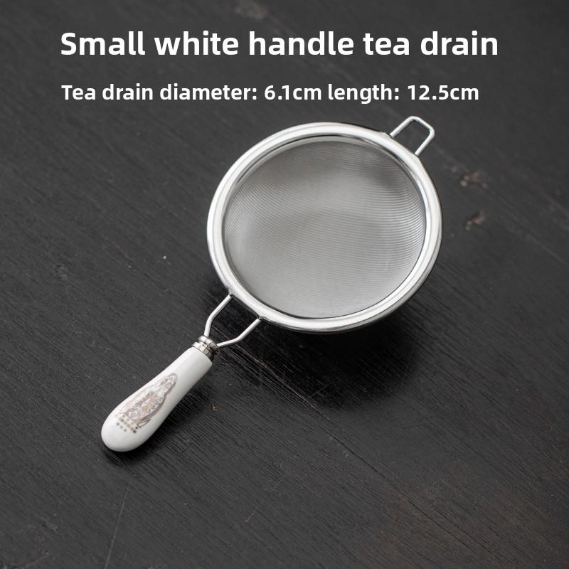 Długi uchwyt wielokrotnego użytku zaparzacz do herbaty ze stali nierdzewnej sitko do herbaty liściastej sitko do przypraw sitko do kawy filtr zabytkowe chińskie naczynia do herbaty