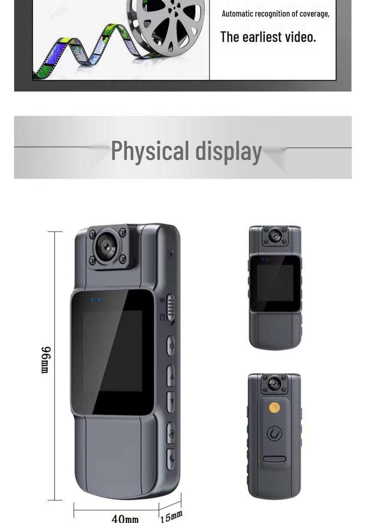4K HD Night Vision Chest Camera for Outdoor Cycling and Sports – Wireless Dashcam