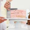Adjustable Cake Scraper Baking Crisp Corners Cakes Comb Metal Cake Edge Smoother Made of Stainless Steel DIY Baking Tools