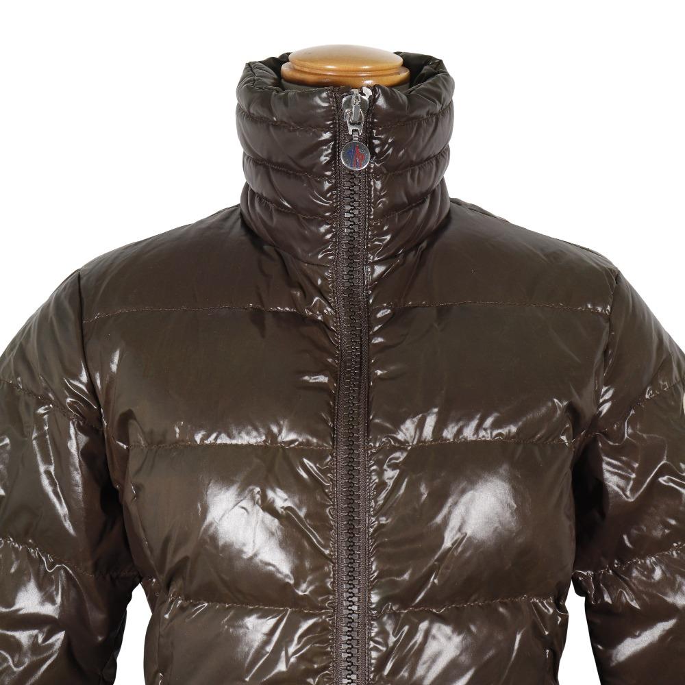 Moncler TIVOLI Daunenjacke 45311 Braun Nylon Damen Gebraucht