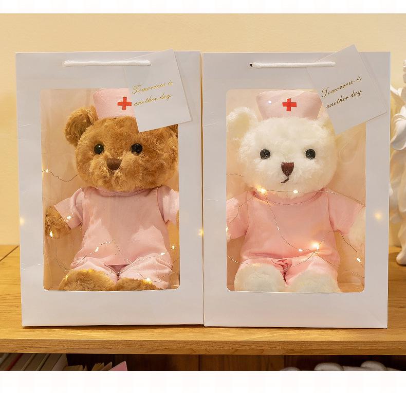 Doctor Nurse Plush Teddy Bear Doll - Cute Gift for Medical Staff & Nurses