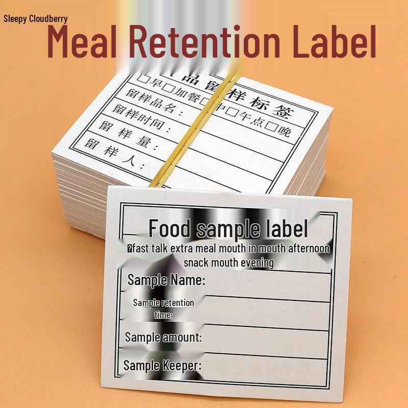 Kindergarten Canteen Food Storage Label Box