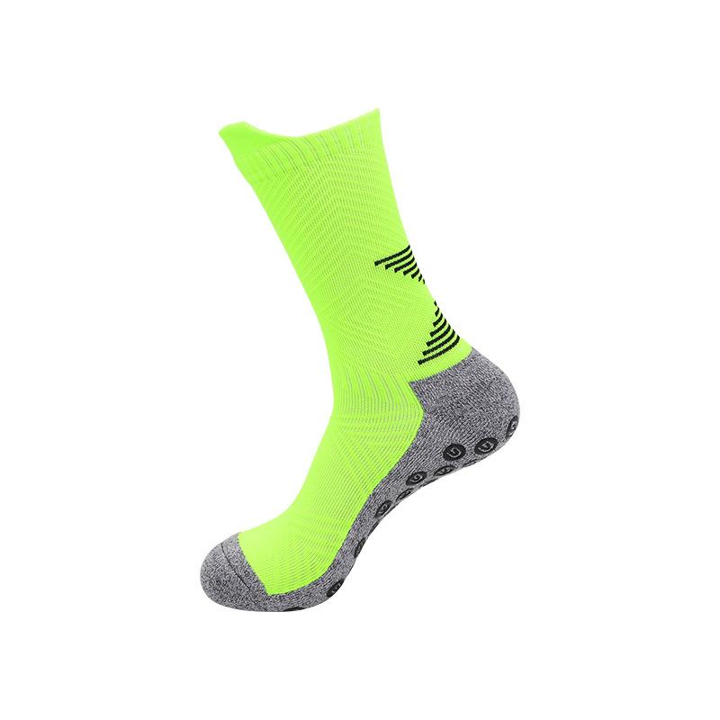 Non-Slip Socks Medium Tube Fitness Yoga Sports Thickened Towel Bottom Dispensing Football Socks Breathable Cycling Socks Men'S