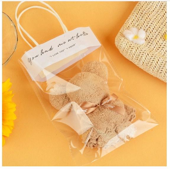 1-10PCS Cute Bear Towel Gifts High Quality Bridesmaid Gifts Lovely Baby Shower Party Favors Guests Christmas Presents 30X30Cm