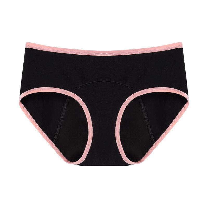 Cross-Border Girls' Leak-Proof Menstrual Underwear, 60ml Absorption, Low-Mid Waist, Four-Layer Protection
