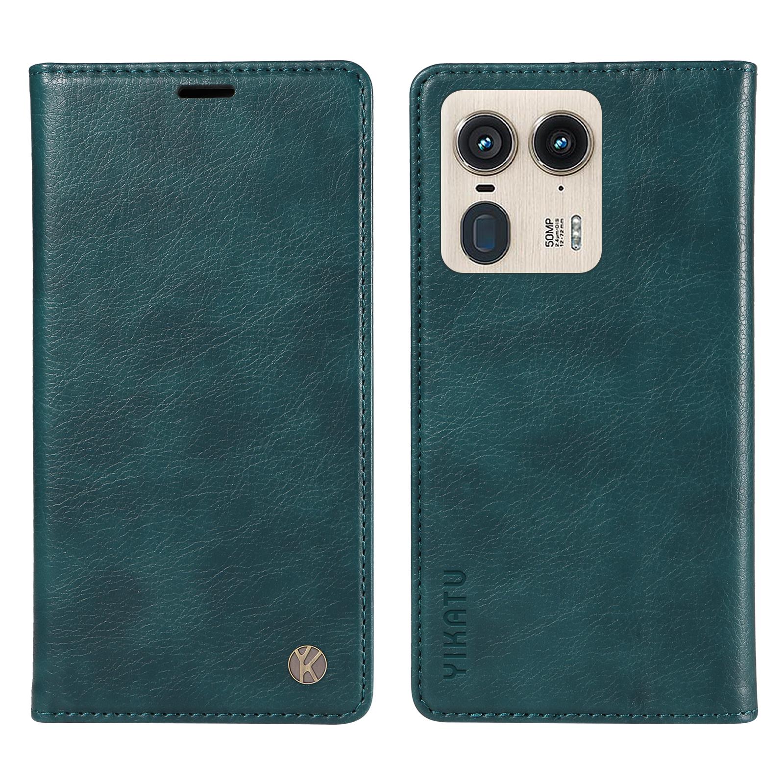 

For Motorola Edge 50 Ultra 5G/Moto X50 Ultra 5G Wallet Case Litchi Texture Leather Phone Cover Blue