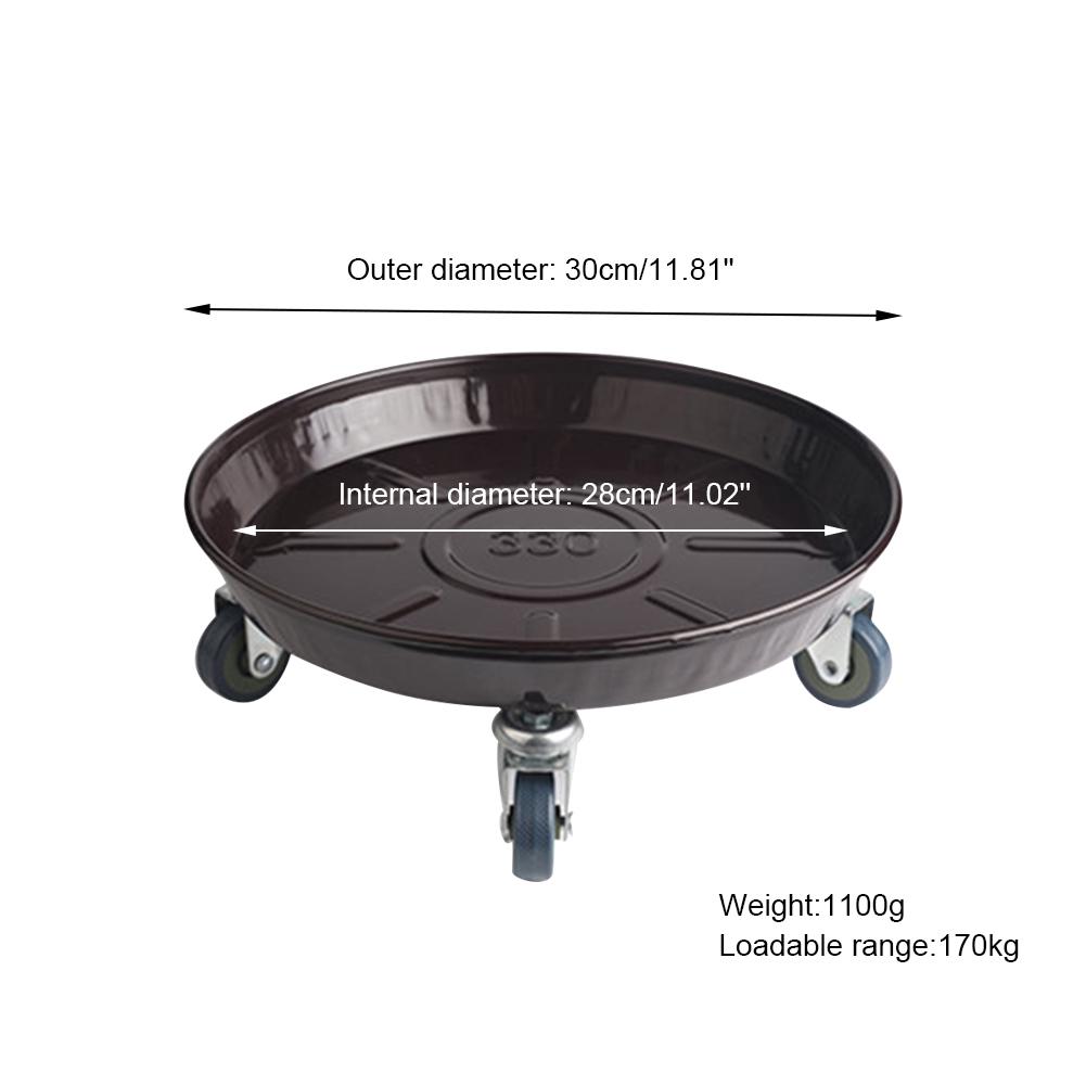 Blumen Pflanztopf Untersetzer mit Rädern Schwerer Pflanzkübel Blumentopf Beweger Rollwagen Platte Ständer Halter Metall Blumentopf Beweger Gartengerät