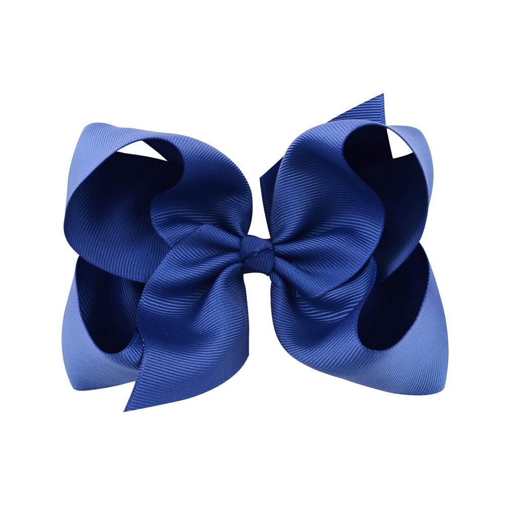 1Pc 40Colors 6'' Solid Colors Grosgrain Ribbon Hair Clips For Cute Girls Large Hairpins Boutique Barrettes Kids Hair Accessories