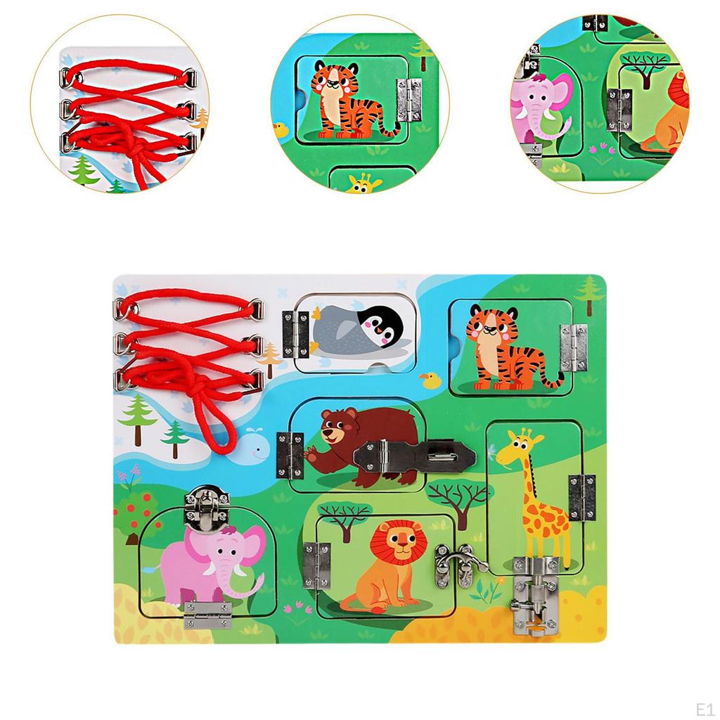 Busy Board Activity Enlightenment Toy Basic Life Skills Sensory Toys Educational Learning for