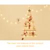 Wooden Hanging Ornaments with Star and Rope  Decoration for Wall Christmas Tree
